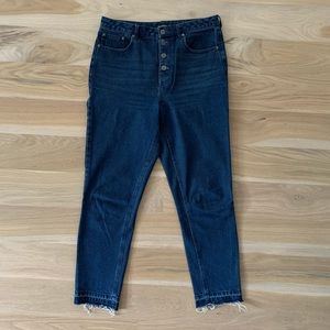 Frank & Oak The Stevie Tappered Jean - Dark Indigo